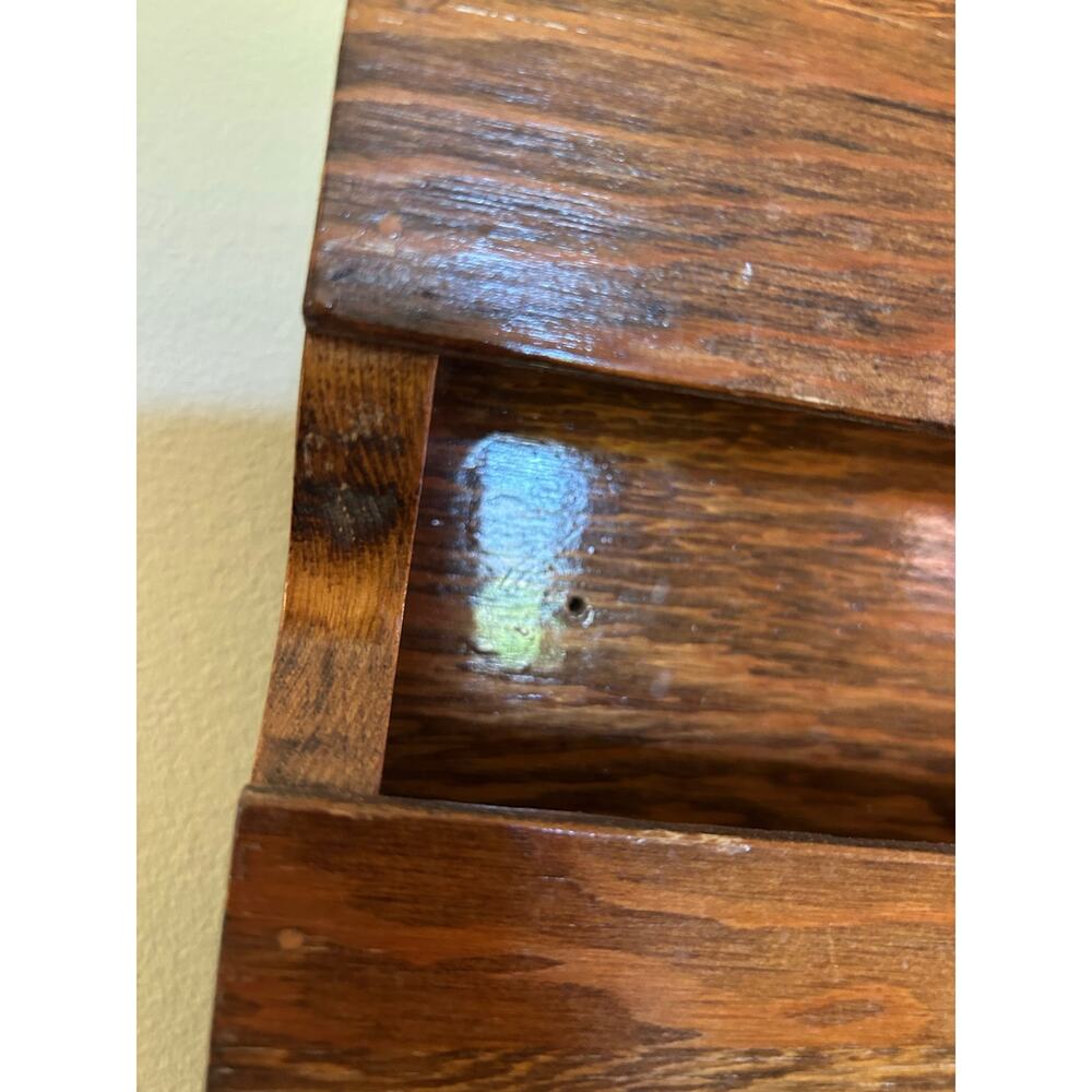 Vintage Wooden Wall Shelf Plate Rack | Rustic Wall Mounted Display Shelf - Picture 3 of 16